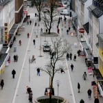 Aus der Vogelperspektive lässt sich die Veränderung der Bahnhofstraße besonders deutlich erkennen.